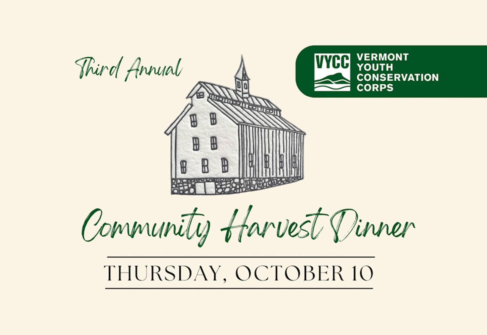 VYCC Third Annual Community Harvest Dinner